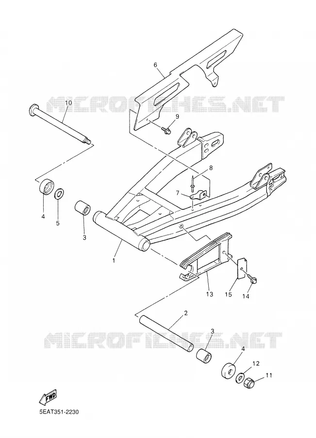 SWINGARM / SHOCK ABSORBER Yamaha MOTO 1300 2002 XJR  XJR1300