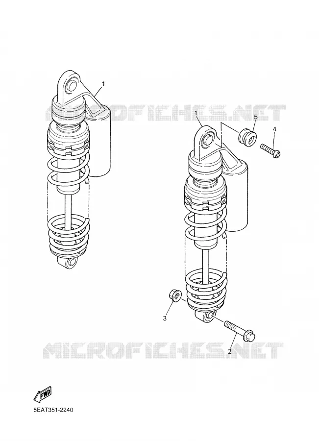REAR SHOCK ABSORBER Yamaha MOTO 1300 2002 XJR  XJR1300