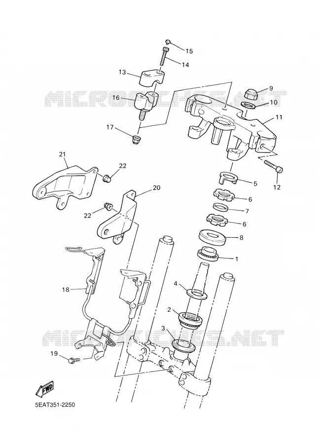 STEERING Yamaha MOTO 1300 2002 XJR  XJR1300
