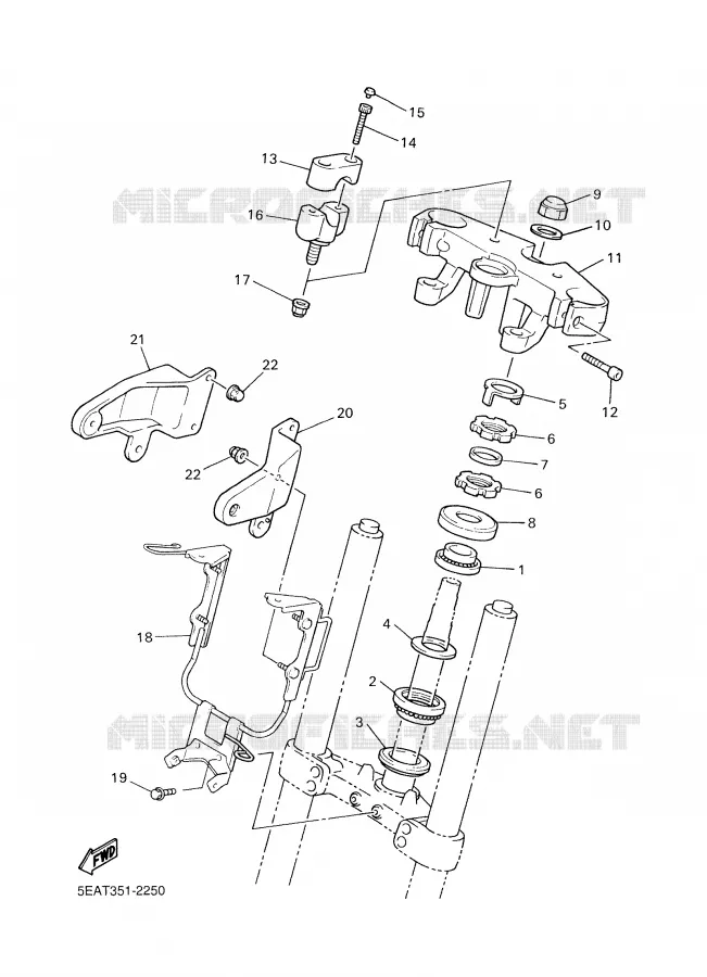 STEERING Yamaha MOTO 1300 2002 XJR  XJR1300