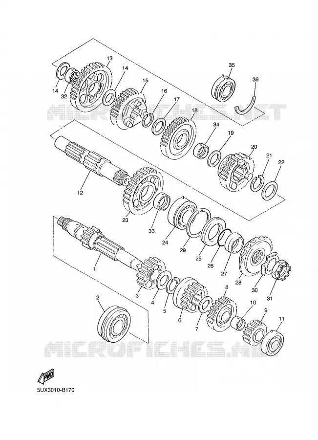 TRANSMISSION Yamaha MOTO 1300 2005 XJR  XJR1300