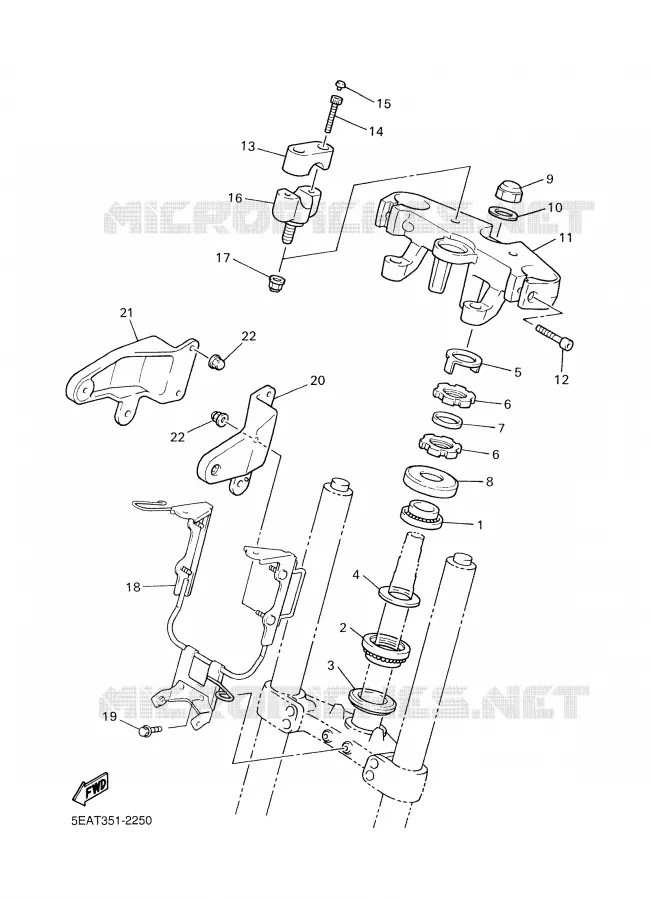 STEERING Yamaha MOTO 1300 2003 XJR  XJR1300R