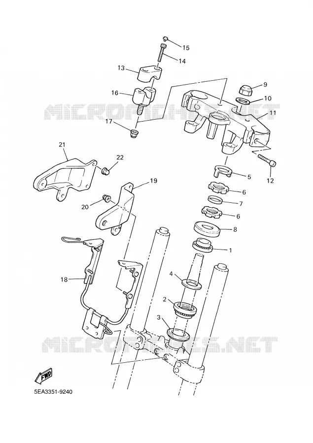 STEERING Yamaha MOTO 1300 2001 XJR  XJR1300SP