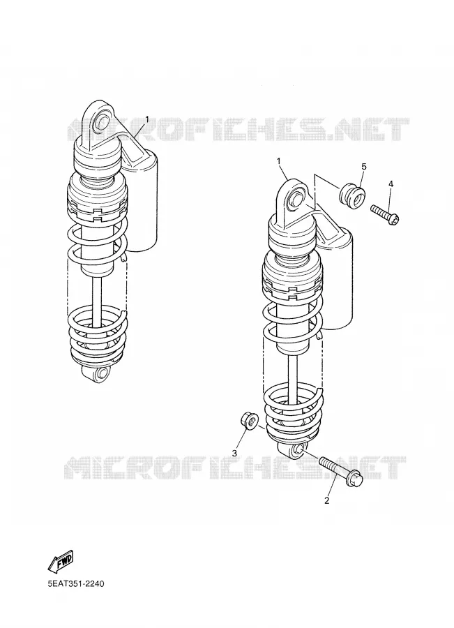 REAR SHOCK ABSORBER Yamaha MOTO 1300 2006 XJR  XJR1300V
