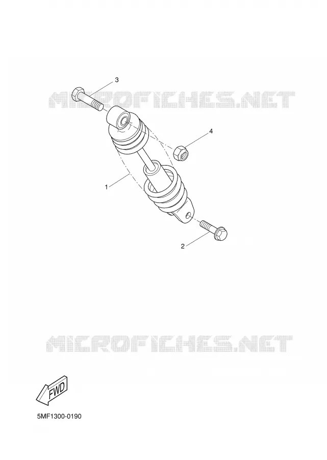 REAR SHOCK ABSORBER Yamaha SCOOTER 125 2000 XN  XN125