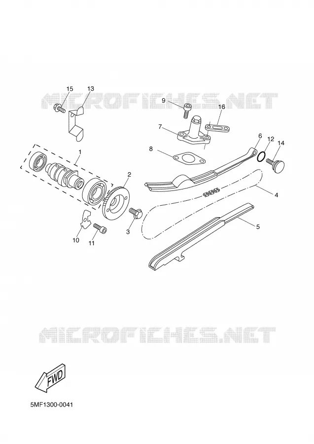 CAMSHAFT / TIMING CHAIN Yamaha SCOOTER 125 2002 TEOS  XN125 TEO'S