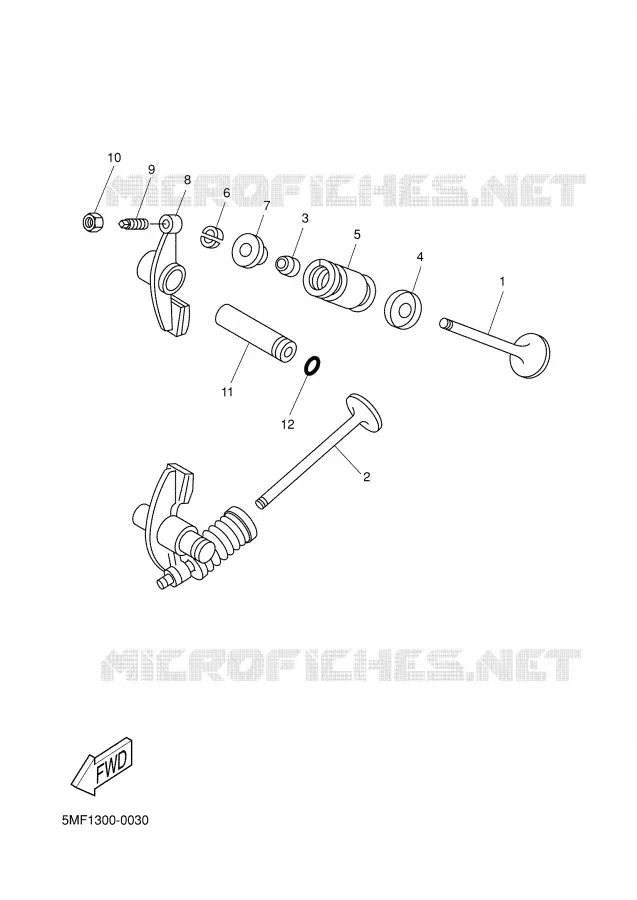 VALVE Yamaha SCOOTER 150 2001 XN  XN150