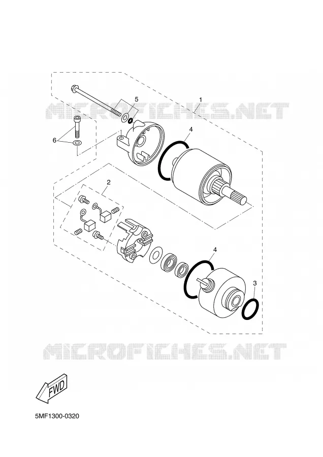 STARTER MOTOR Yamaha SCOOTER 150 2001 XN  XN150