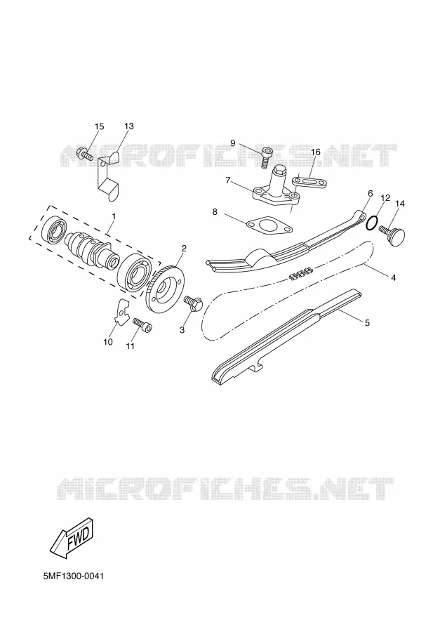CAMSHAFT / TIMING CHAIN Yamaha SCOOTER 150 2001 DOODO  XN150 DOODO