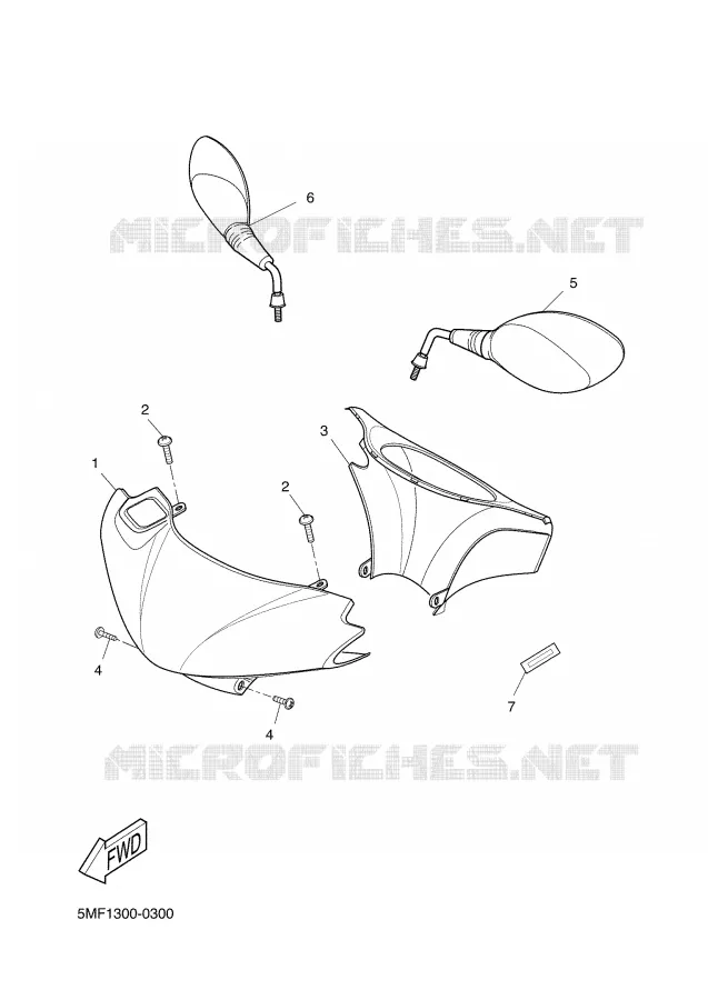 COVER 1 Yamaha SCOOTER 150 2001 DOODO  XN150 DOODO