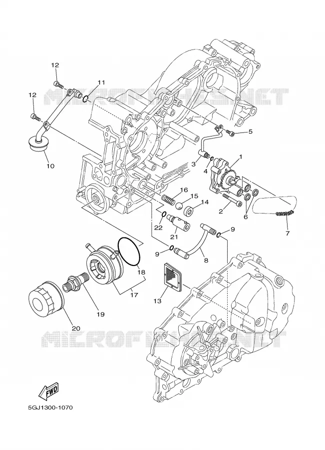 OIL PUMP Yamaha SCOOTER 500 2002 TMAX  XP500