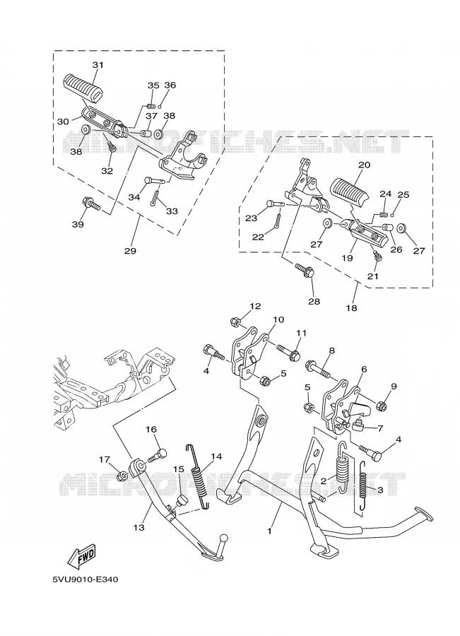 FRONT MASTER CYLINDER Yamaha SCOOTER 500 2007 TMAX  XP500 TMAX
