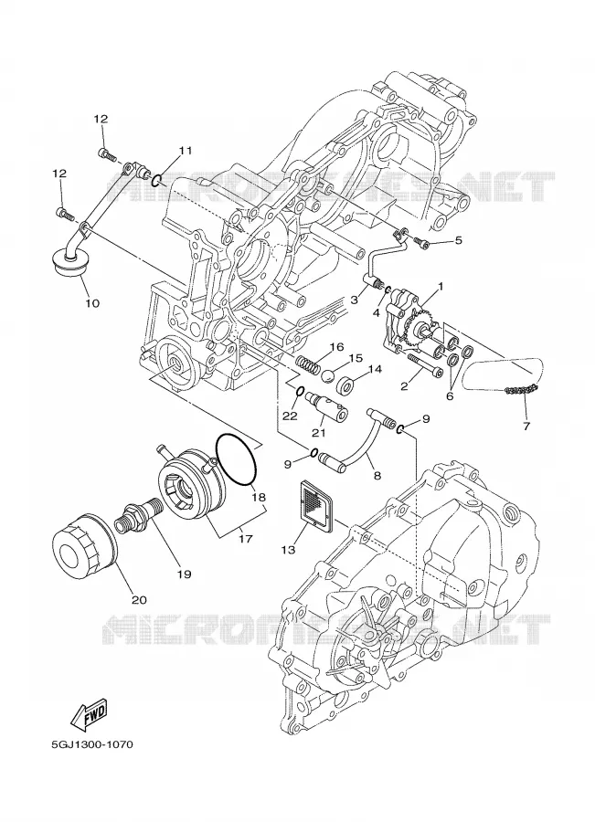 OIL PUMP Yamaha SCOOTER 500 2005 TMAX ABS  XP500A