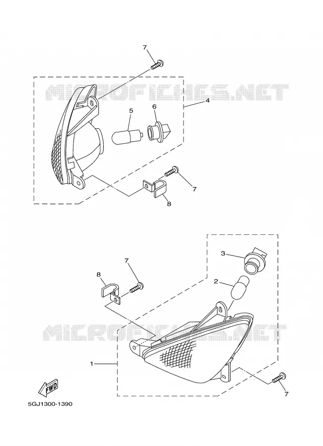 INDICATOR Yamaha SCOOTER 500 2005 TMAX ABS  XP500A