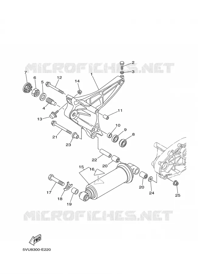 SWINGARM / SHOCK ABSORBER Yamaha SCOOTER 500 2006 TMAX ABS  XP500A