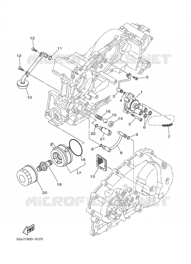 OIL PUMP Yamaha SCOOTER 500 2007 TMAX ABS  XP500A TMAX