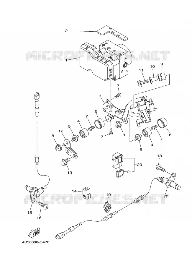 ELECTRICAL 3 Yamaha SCOOTER 500 2008 TMAX ABS  XP500A