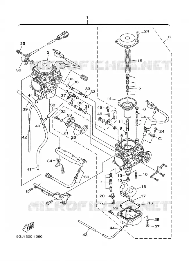 CARBURETOR Yamaha SCOOTER 500 2003 TMAX  XP500R