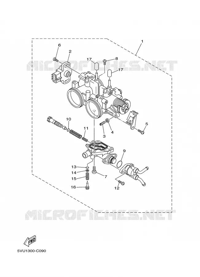 INTAKE 2 Yamaha SCOOTER 500 2004 TMAX  XP500S