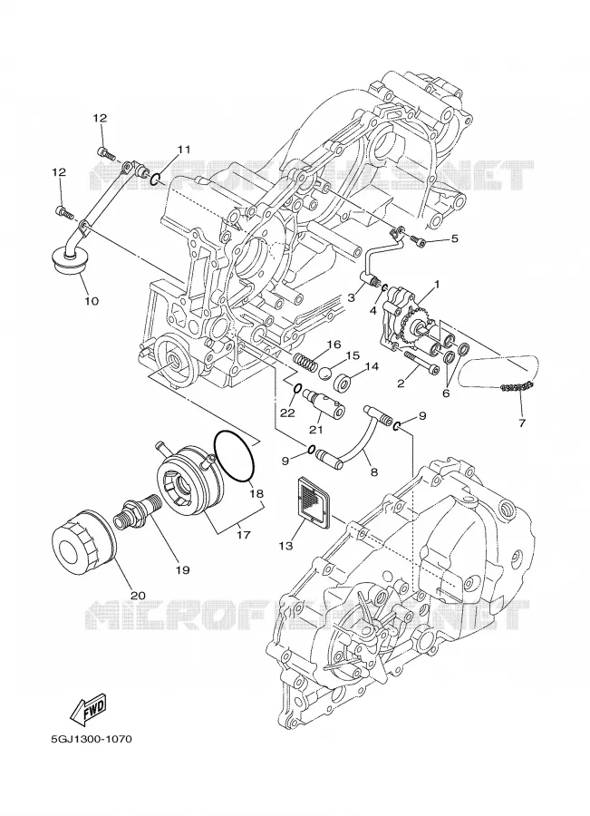 OIL PUMP Yamaha SCOOTER 500 2005 TMAX  XP500T
