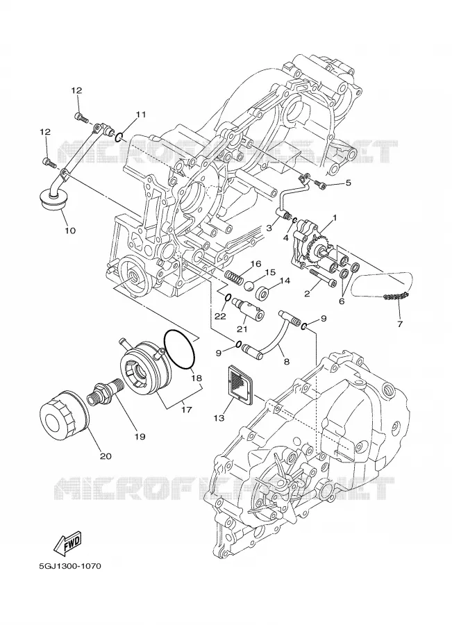 OIL PUMP Yamaha SCOOTER 500 2006 TMAX  XP500V