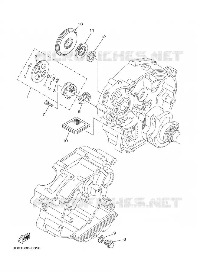 OIL PUMP Yamaha MOTO 125 2006 XTR  XT125R