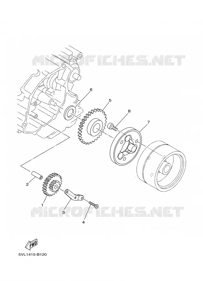 STARTER CLUTCH Yamaha MOTO 125 2008 XTR  XT125R