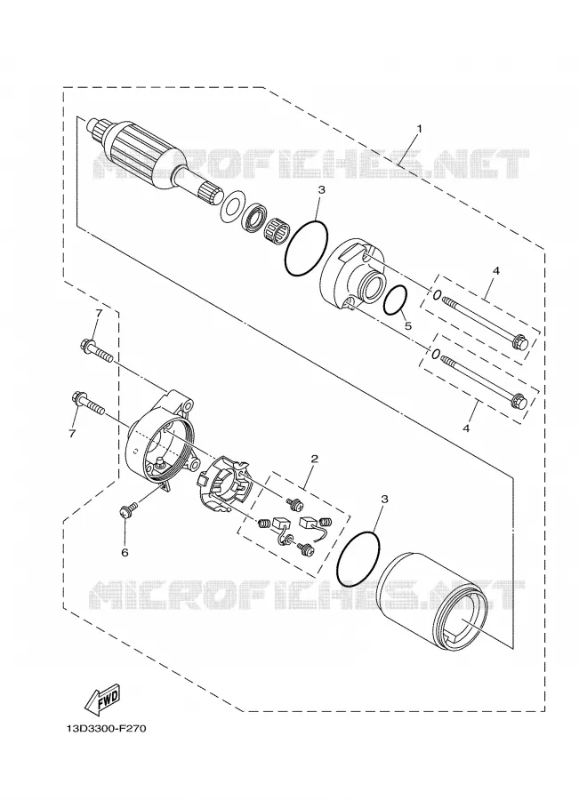 STARTER MOTOR Yamaha MOTO 125 2008 XTX  XT125X