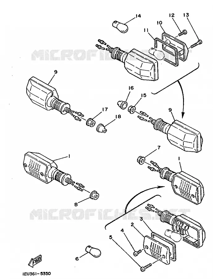 INDICATOR Yamaha MOTO 250 1987 XT  XT250