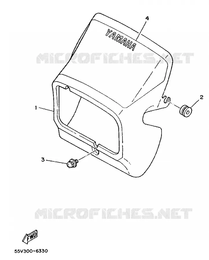 COVER 1 Yamaha MOTO 350 1986 XT  XT350