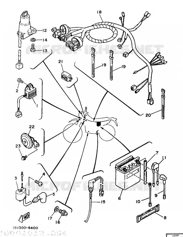 ELECTRICAL 1 Yamaha MOTO 350 1986 XT  XT350