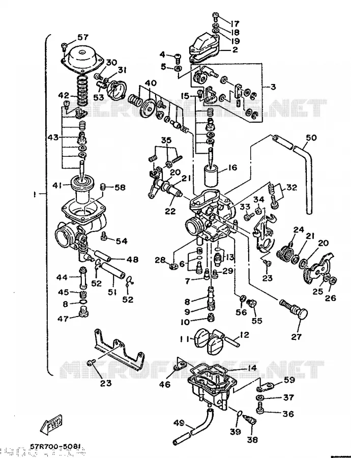 CARBURETOR Yamaha MOTO 350 1987 XT  XT350