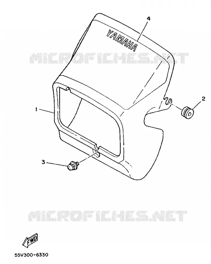 COVER 1 Yamaha MOTO 350 1991 XT  XT350