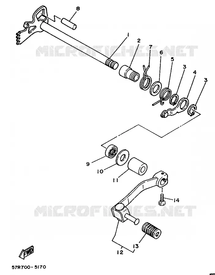 FRAME Yamaha MOTO 350 1992 XT  XT350