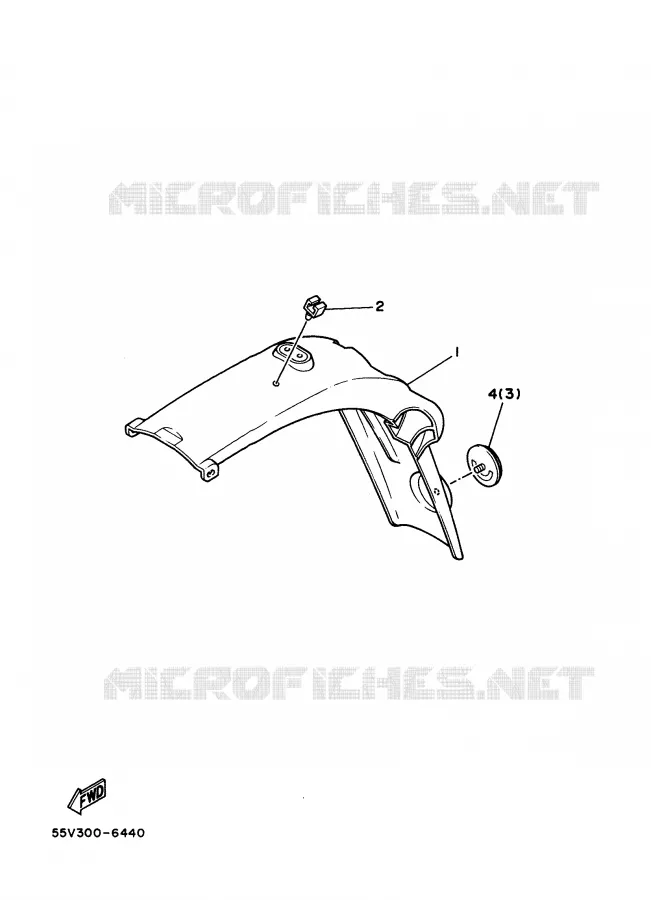 OPTIONAL PARTS Yamaha MOTO 350 1988 XT  XT350'88