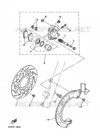 FRONT BRAKE CALIPER for Yamaha XT 1988
