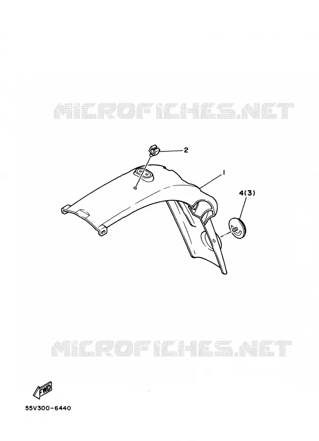 OPTIONAL PARTS Yamaha MOTO 350 1988 XT  XT350'88