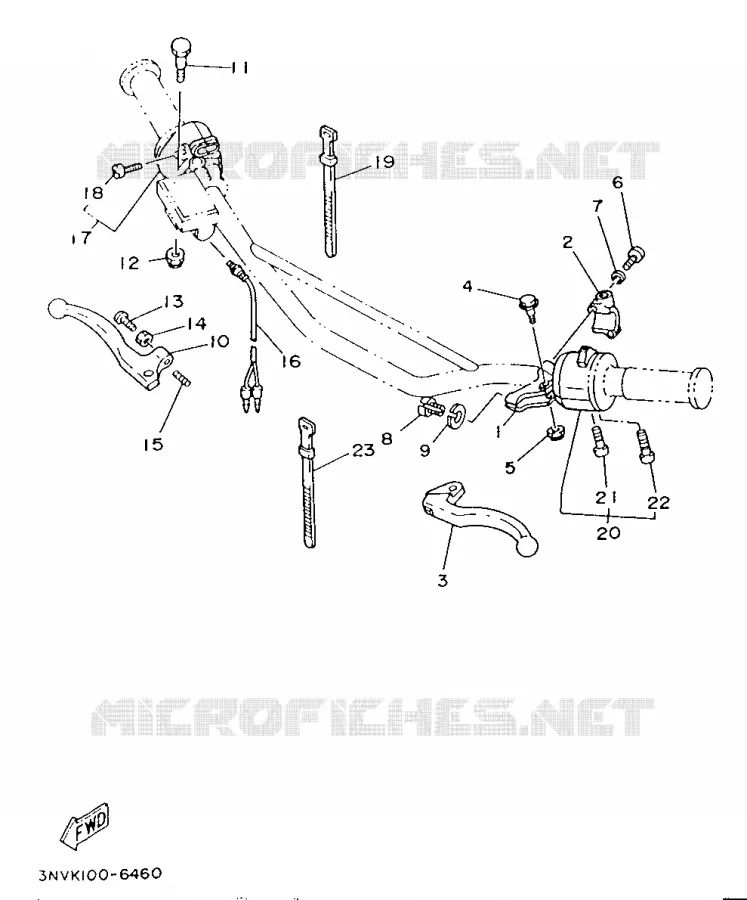 SWITCH / LEVER Yamaha MOTO 350 1996 XT  XT350H