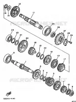 TRANSMISSION for Yamaha XTH 20KW 1987