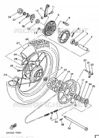 REAR WHEEL for Yamaha XTH 20KW 1987