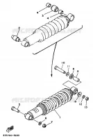 REAR SHOCK ABSORBER for Yamaha XT 1986