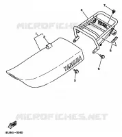 SEAT for Yamaha XT 1986