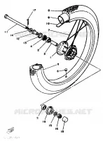 FRONT WHEEL for Yamaha XT 1986