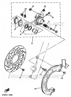 FRONT WHEEL / BRAKE CALIPER for Yamaha XT 1986