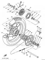 REAR WHEEL for Yamaha XT 1986
