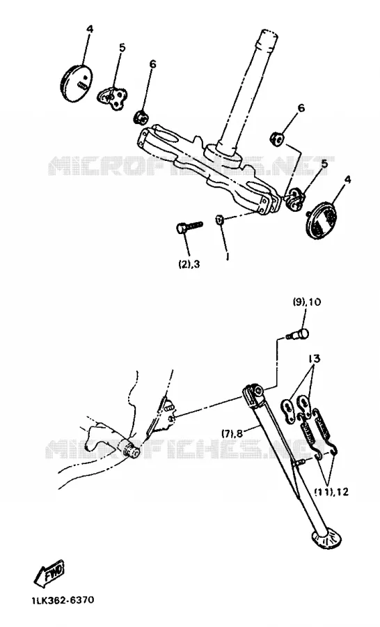 FRAME - FOR AUSTRIA Yamaha MOTO 500 1986 XT  XT500