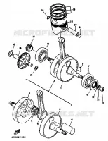 CRANKSHAFT / PISTON for Yamaha XT 1986