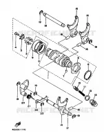 GEAR SHIFT SELECTOR DRUM / FORKS for Yamaha XT 1986