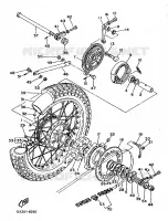 REAR WHEEL for Yamaha XT 1986