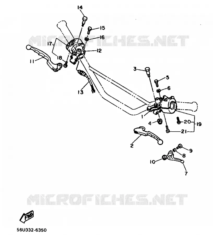 SWITCH / LEVER Yamaha MOTO 500 1986 XT  XT500
